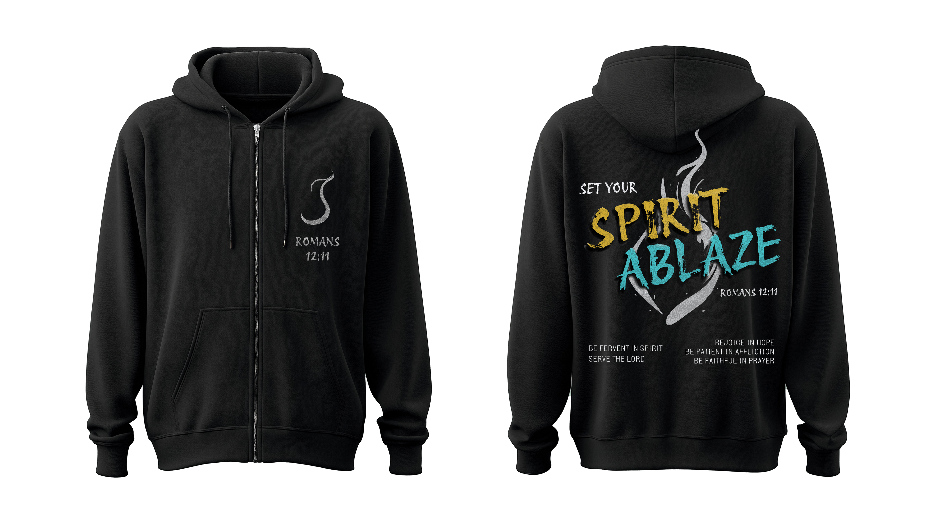 Set Your Spirit Ablaze Zip Up